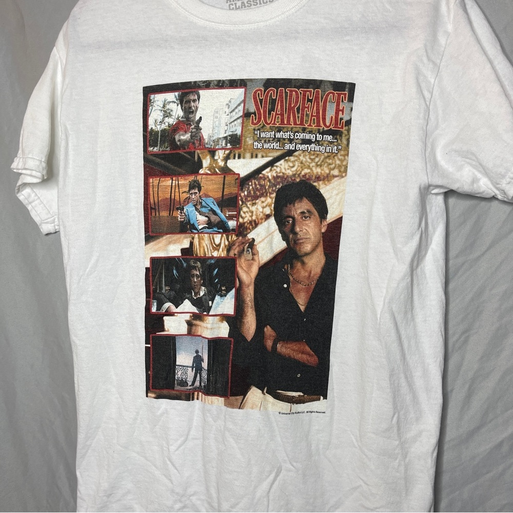 Scarface White Graphic Tee - Picture 4 of 6
